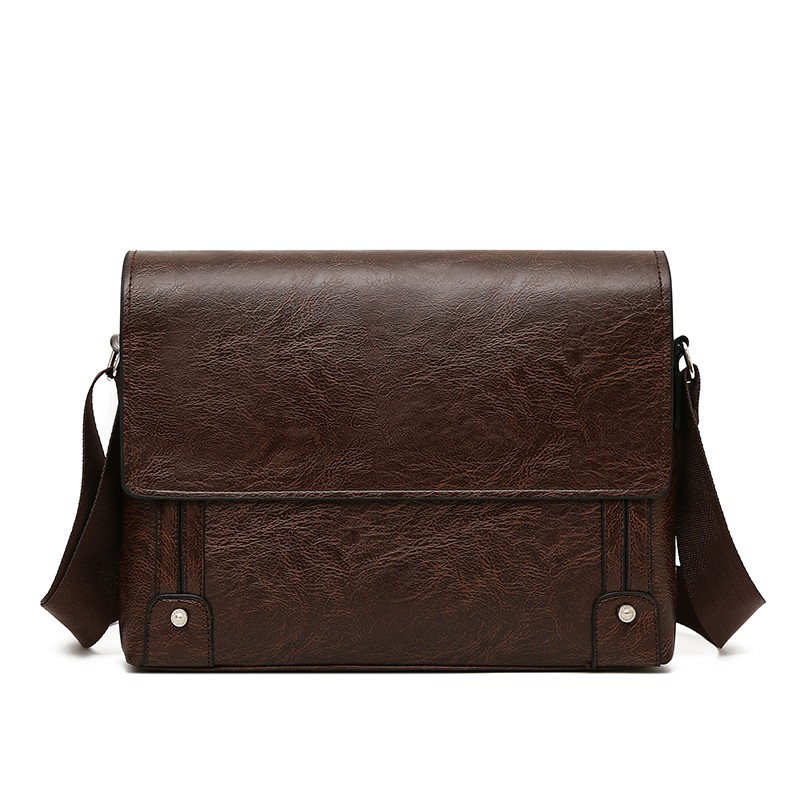 Leather Work Laptop Bag - Maletín para Hombre de Cuero PU,