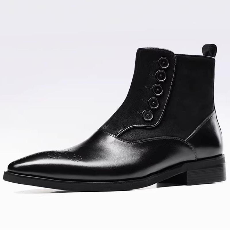 Leather Work Dress - Botas Chelsea de Piel de Vacuno