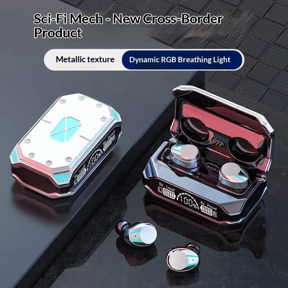 Leveling Leatherworking - Audífonos Inalámbricos Bluetooth 5.3 con Pantalla