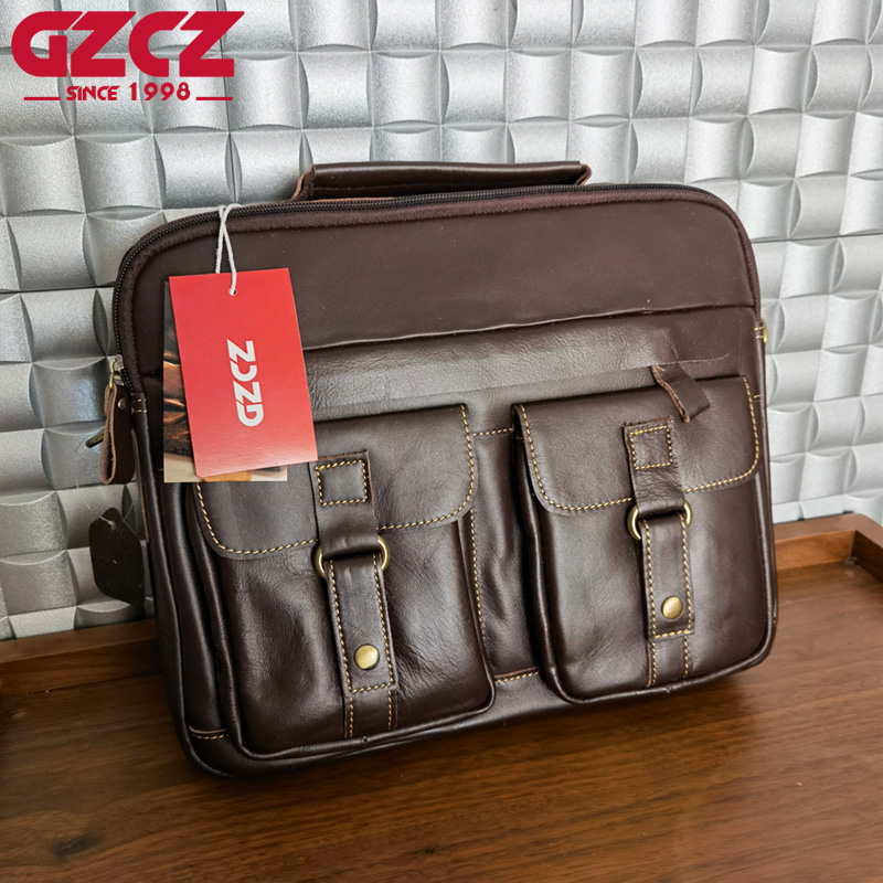 Leather Work Handbag - Bolso de Mano para Hombre GZCZ,
