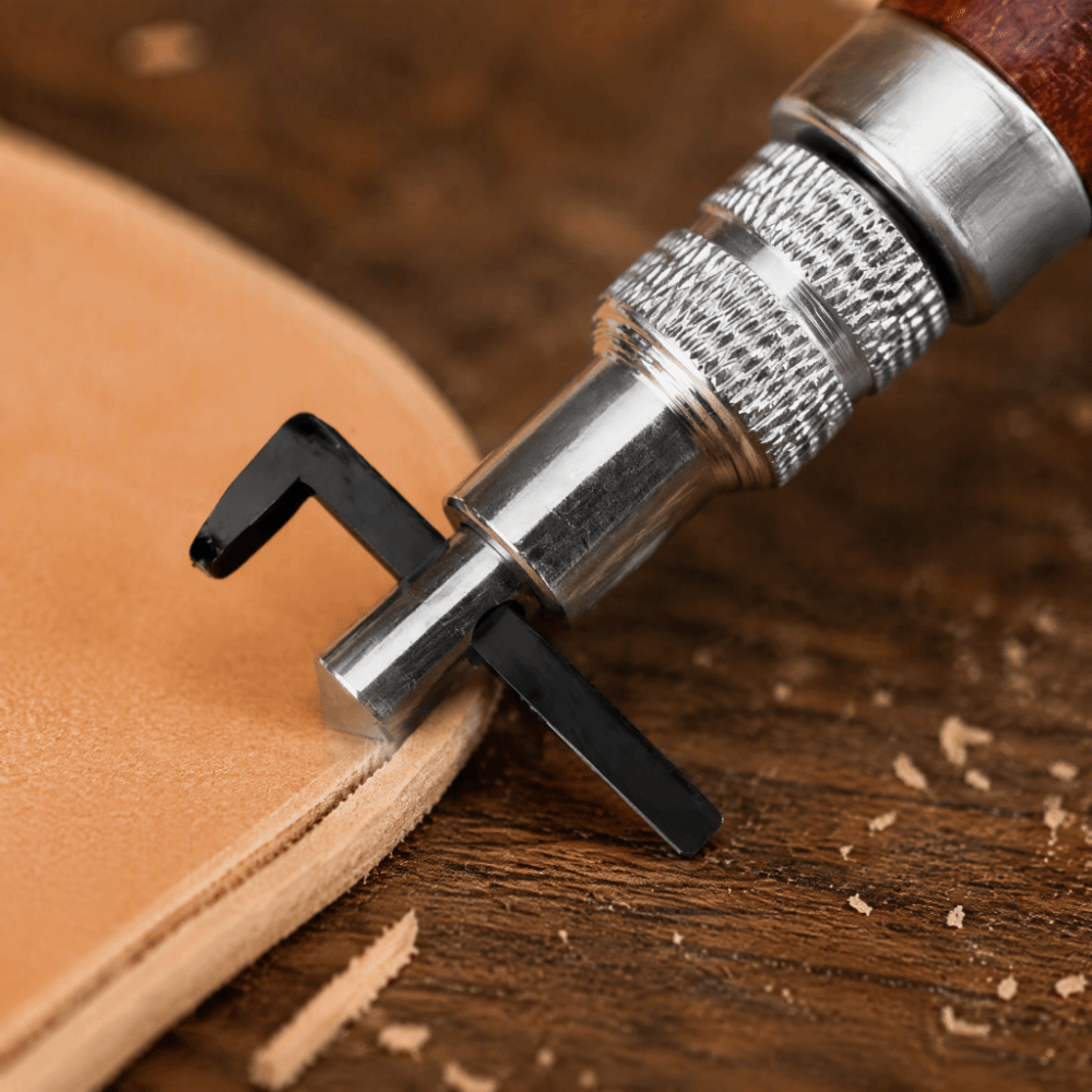 Groover Stitching Tool - Herramienta ranuradora de cuero de profundidad