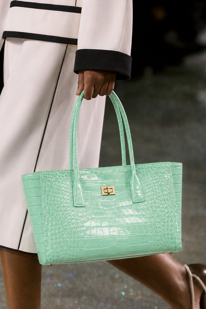 Leather Work Handbag - Bolso Tote SHELKSBAG Brillante con Estampado