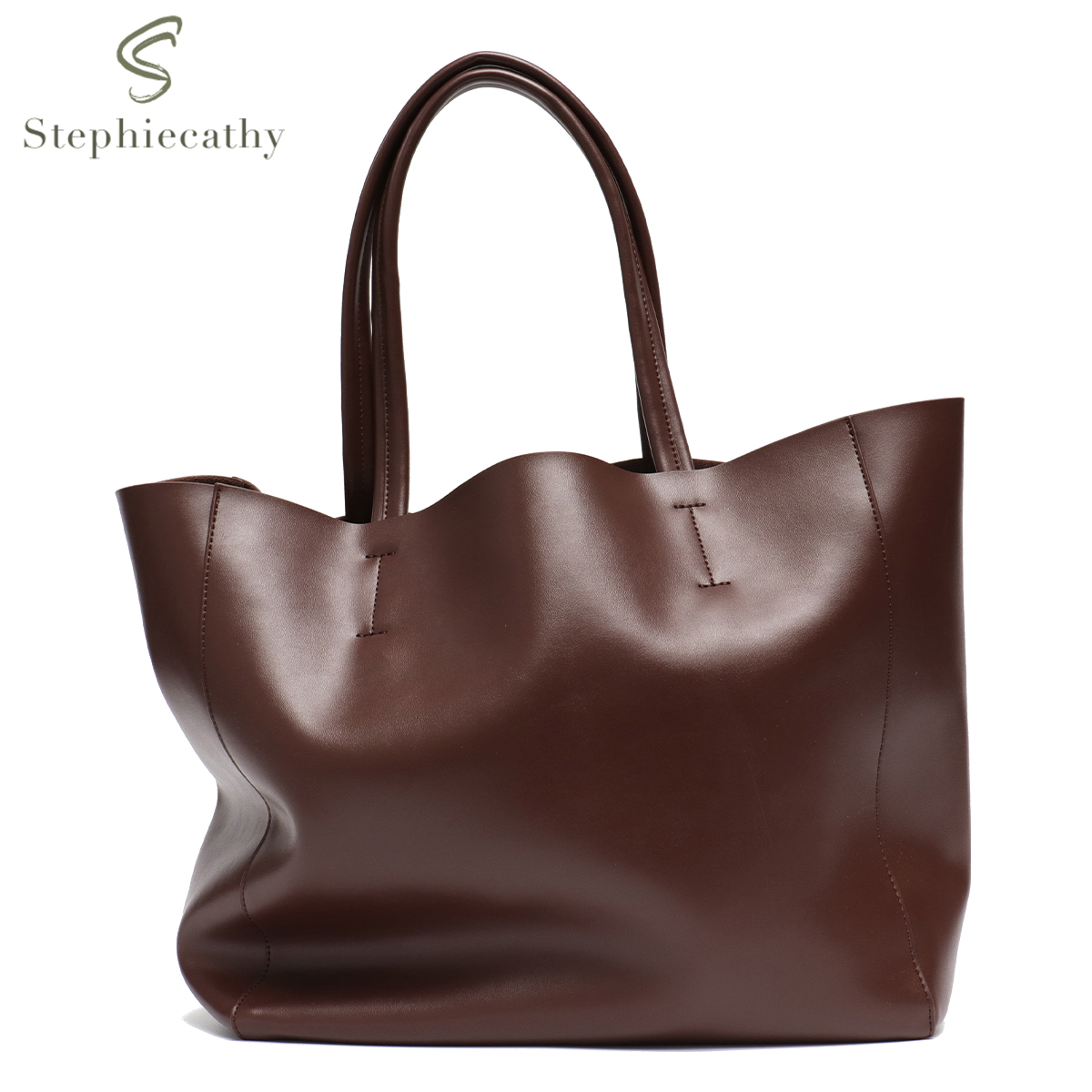 Leather Work Handbag - Bolso de mano de gran capacidad