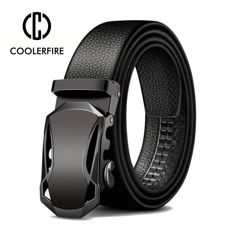 Leather Works Belt - Cinturones de hombre con hebilla automática