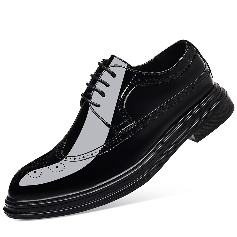 Zapatos de vestir de charol pa - Leather Work Dress reseña y precio