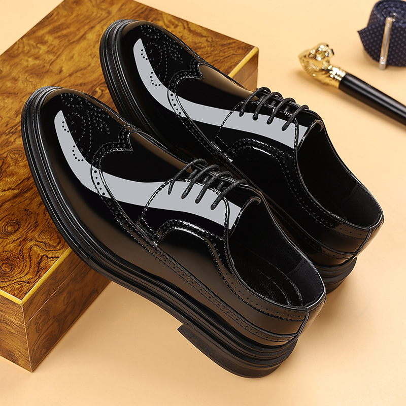 Zapatos de vestir de charol pa - Leather Work Dress reseña y precio