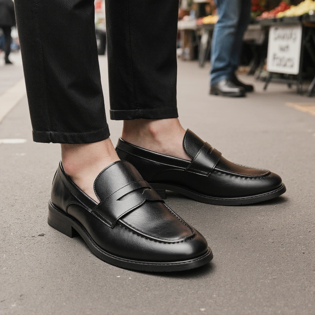 Mocasines Negros Clásicos para - Leather Work Dress reseña y precio