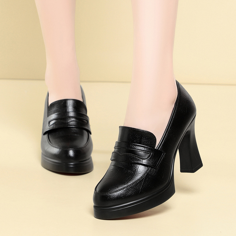 Zapatos de mujer elegantes y c - Leather Work Dress reseña y precio