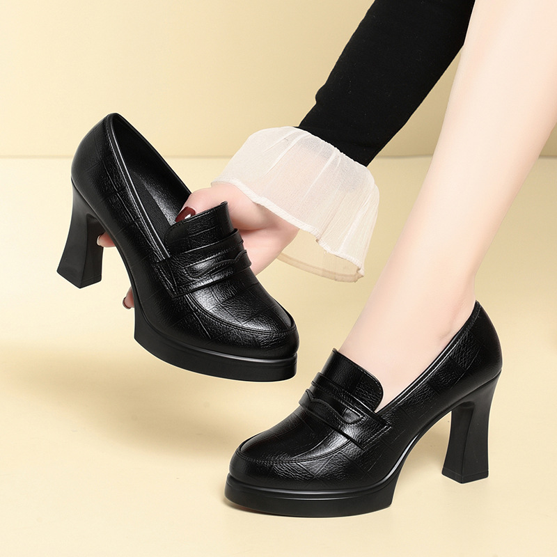 Zapatos de mujer elegantes y c - Leather Work Dress reseña y precio