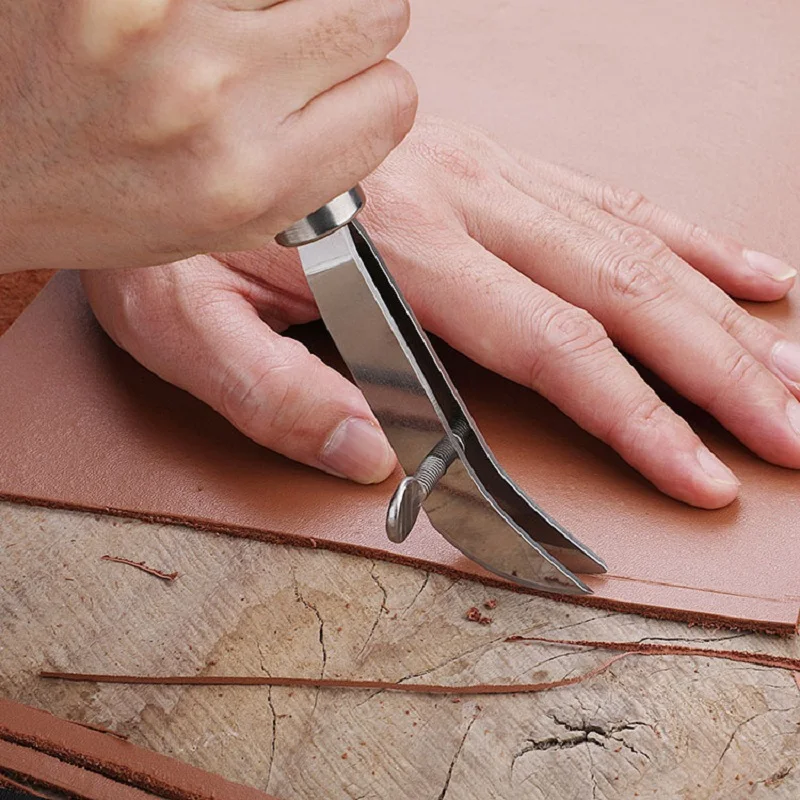 Creaser de borde de cuero ajus - Groover Stitching Tool reseña y precio