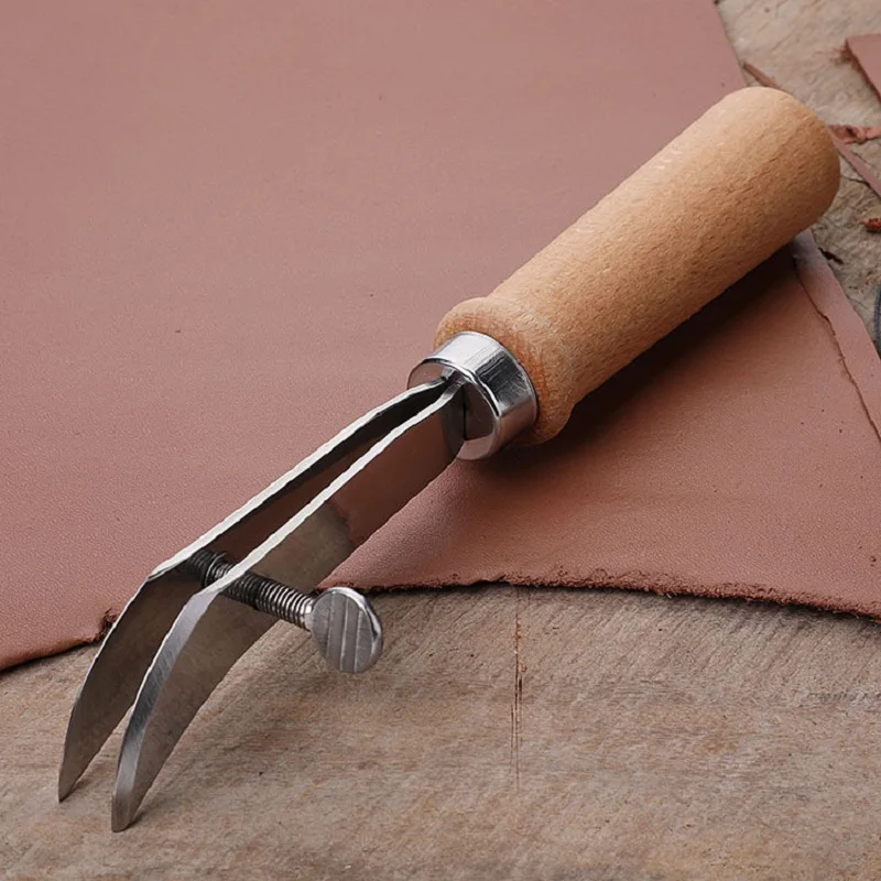Creaser de borde de cuero ajus - Groover Stitching Tool reseña y precio