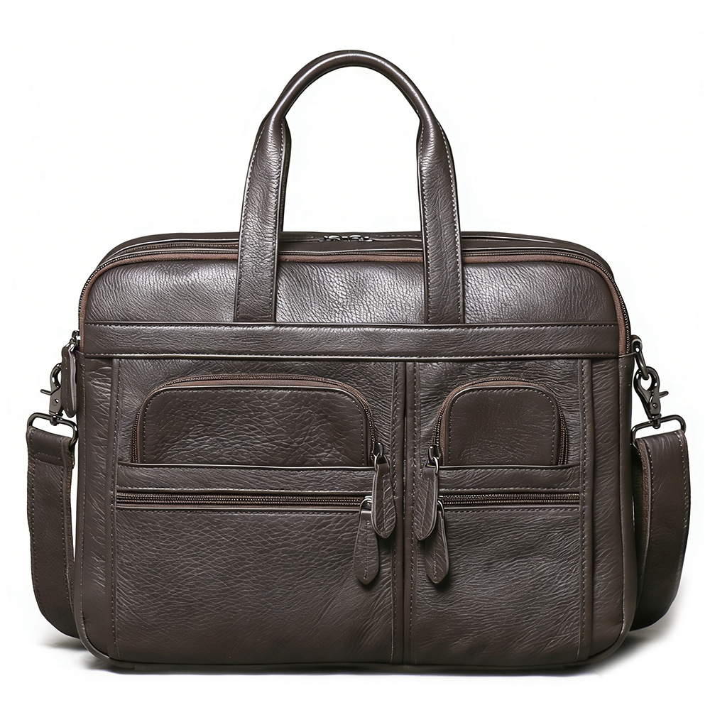 Maletín de Cuero Genuino para  - Leather Work Laptop Bag reseña y precio
