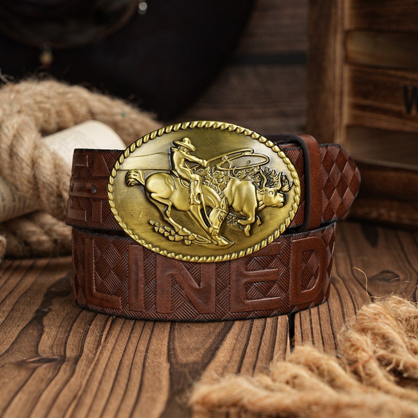 Cinturón Casual Retro para Hom - Leather Works Belt reseña y precio