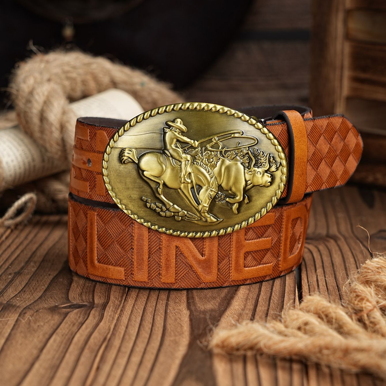 Cinturón Casual Retro para Hom - Leather Works Belt reseña y precio