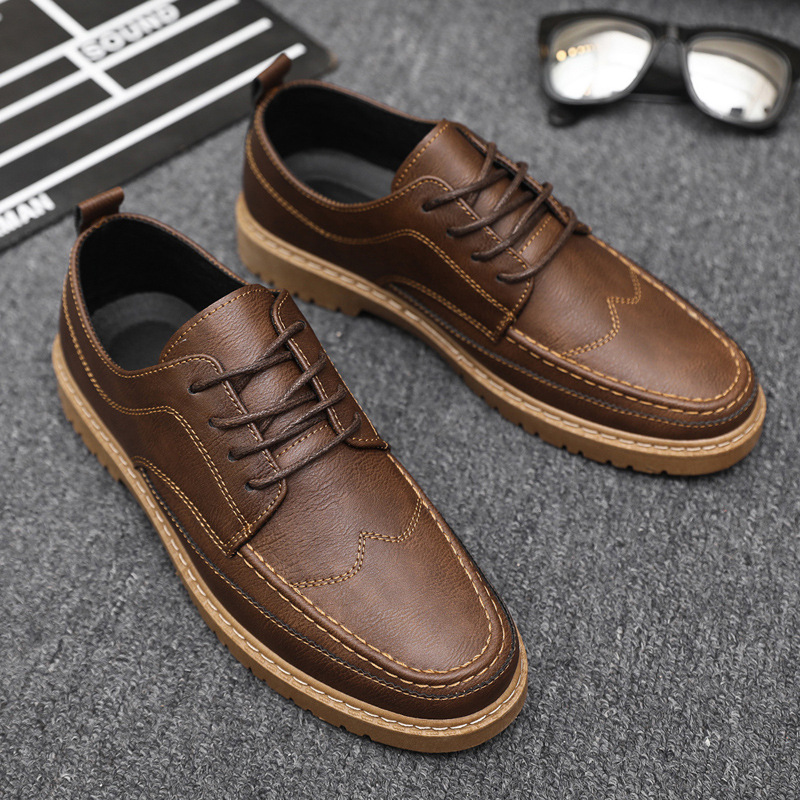 Zapatos informales de marca pa - Leather Work Dress reseña y precio