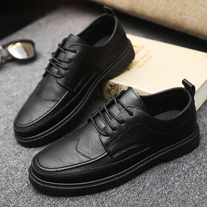 Zapatos informales de marca pa - Leather Work Dress reseña y precio