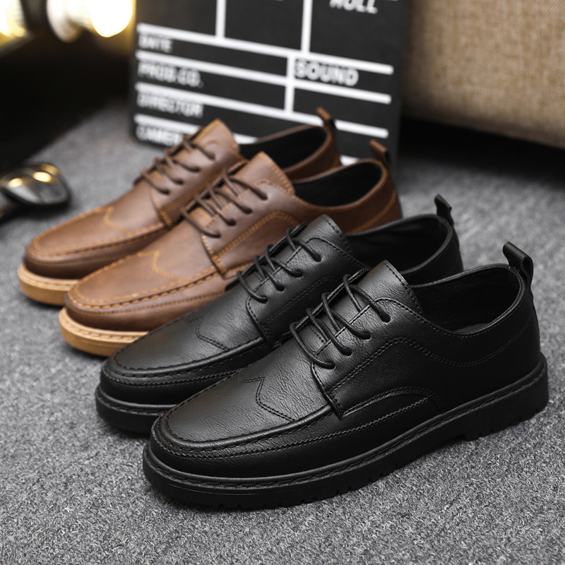 Zapatos informales de marca pa - Leather Work Dress reseña y precio