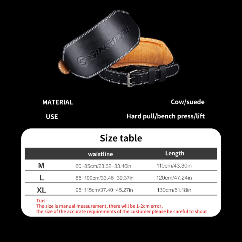 Cinturones de levantamiento de - Leather Workout Belt reseña y precio