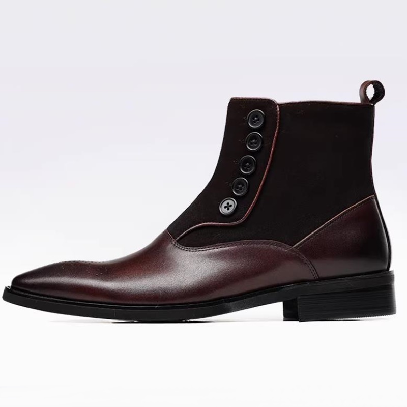 Botas Chelsea de Piel de Vacun - Leather Work Dress reseña y precio