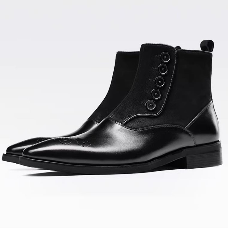 Botas Chelsea de Piel de Vacun - Leather Work Dress reseña y precio