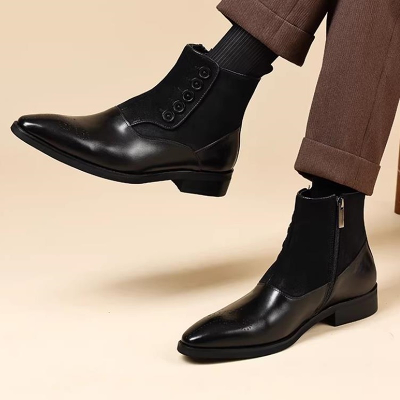 Botas Chelsea de Piel de Vacun - Leather Work Dress reseña y precio
