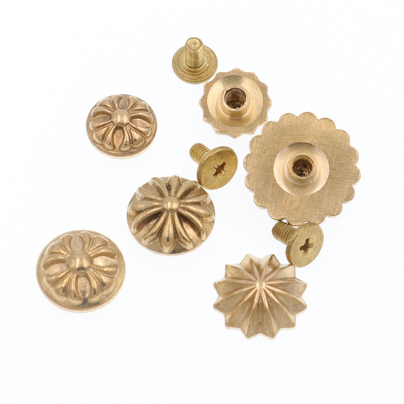 5 piezas Remaches de latón con - Leatherwork Flowers reseña y precio