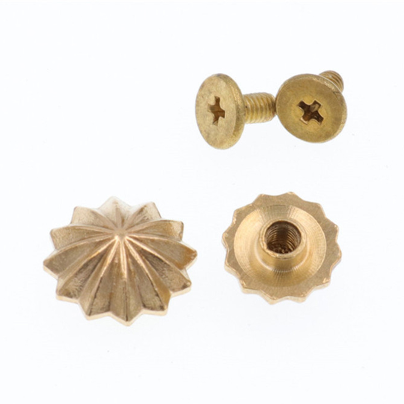 5 piezas Remaches de latón con - Leatherwork Flowers reseña y precio