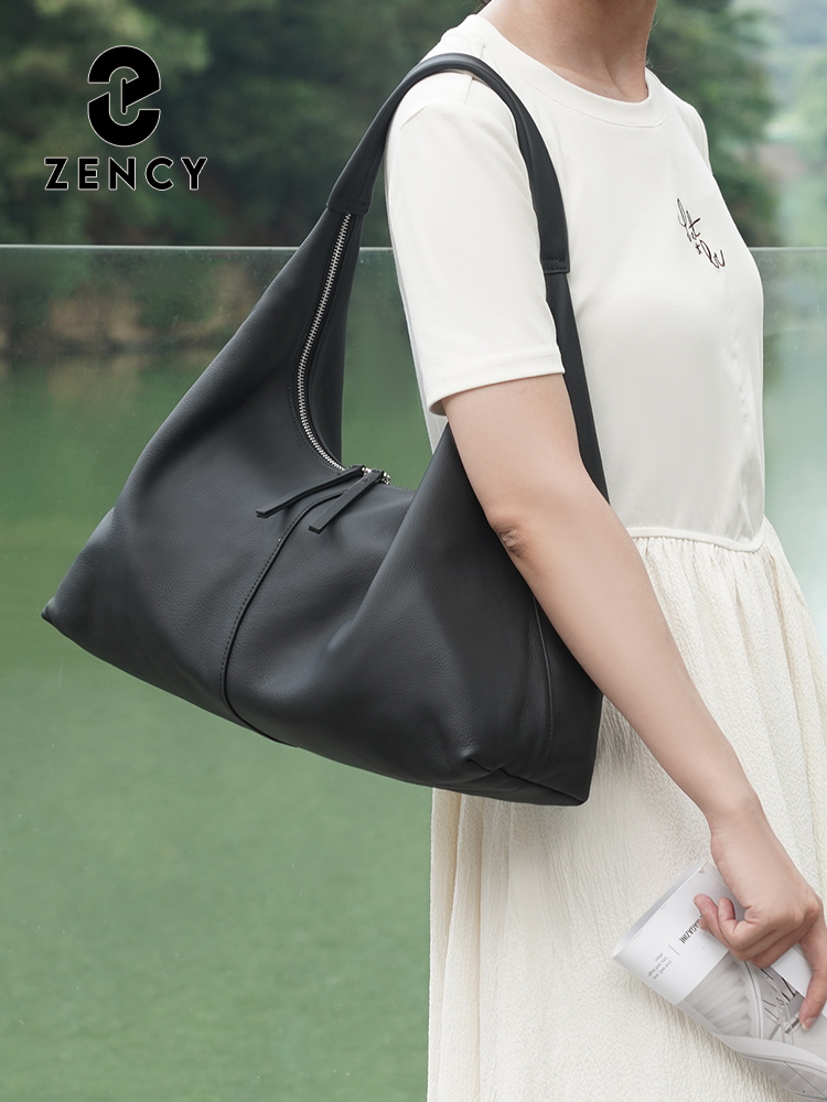 Bolso de mano Zency de gran ca - Leather Work Handbag reseña y precio