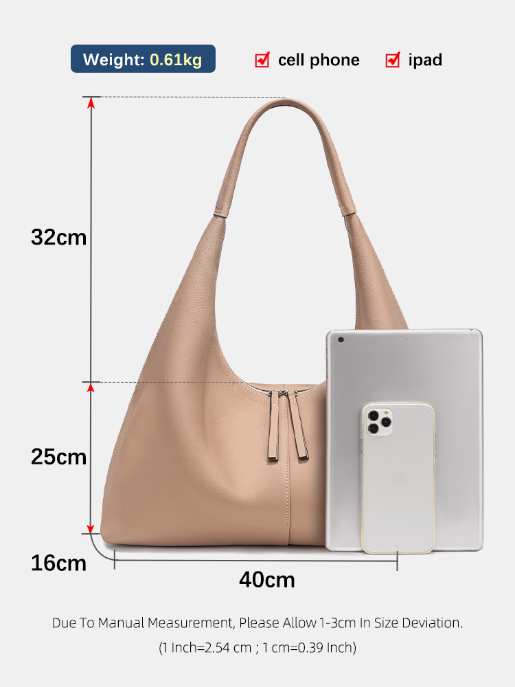 Bolso de mano Zency de gran ca - Leather Work Handbag reseña y precio