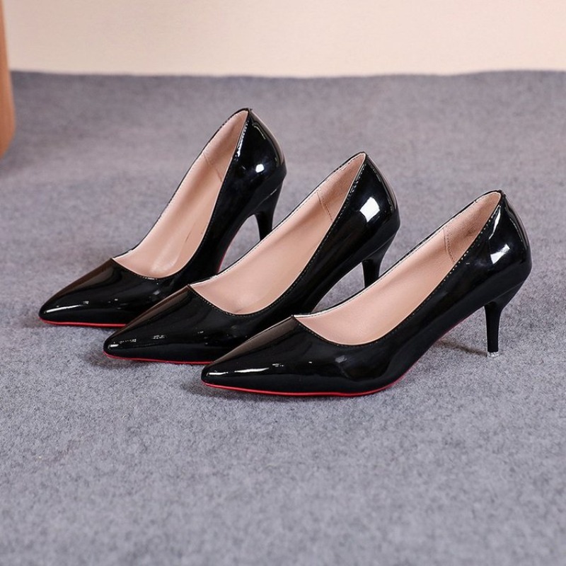 Zapatos de tacón de aguja de c - Leather Work Dress reseña y precio