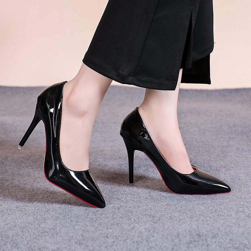 Zapatos de tacón de aguja de c - Leather Work Dress reseña y precio