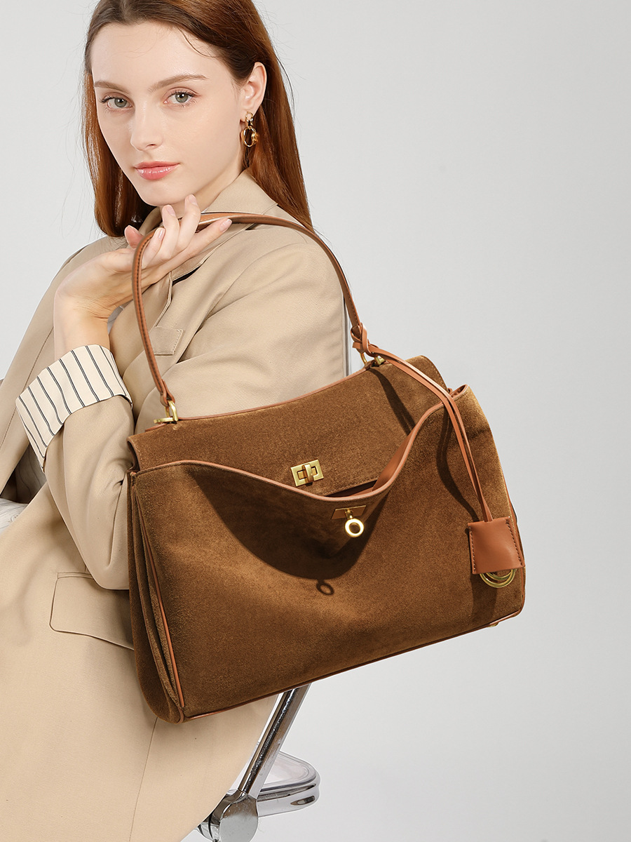 Bolso de piel de ante para muj - Leather Work Handbag reseña y precio