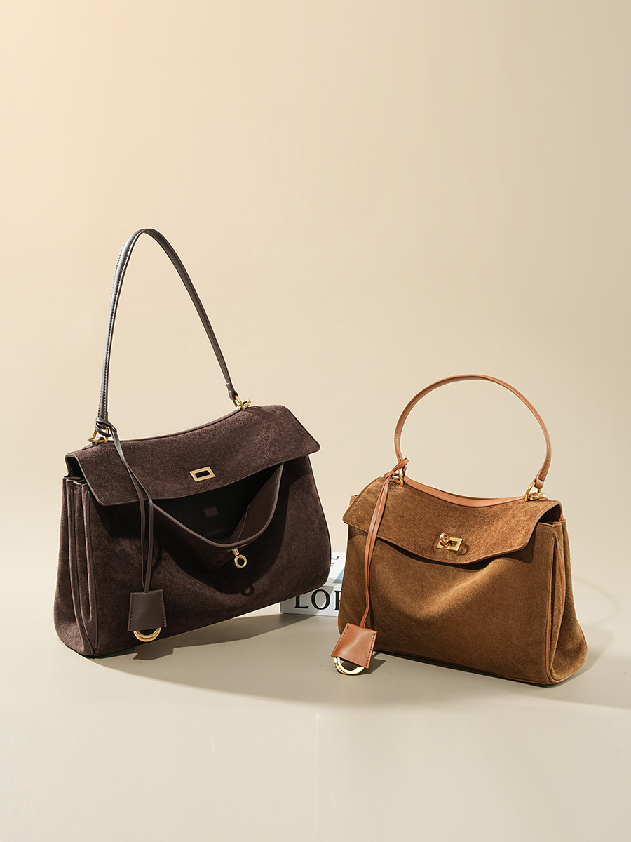 Bolso de piel de ante para muj - Leather Work Handbag reseña y precio