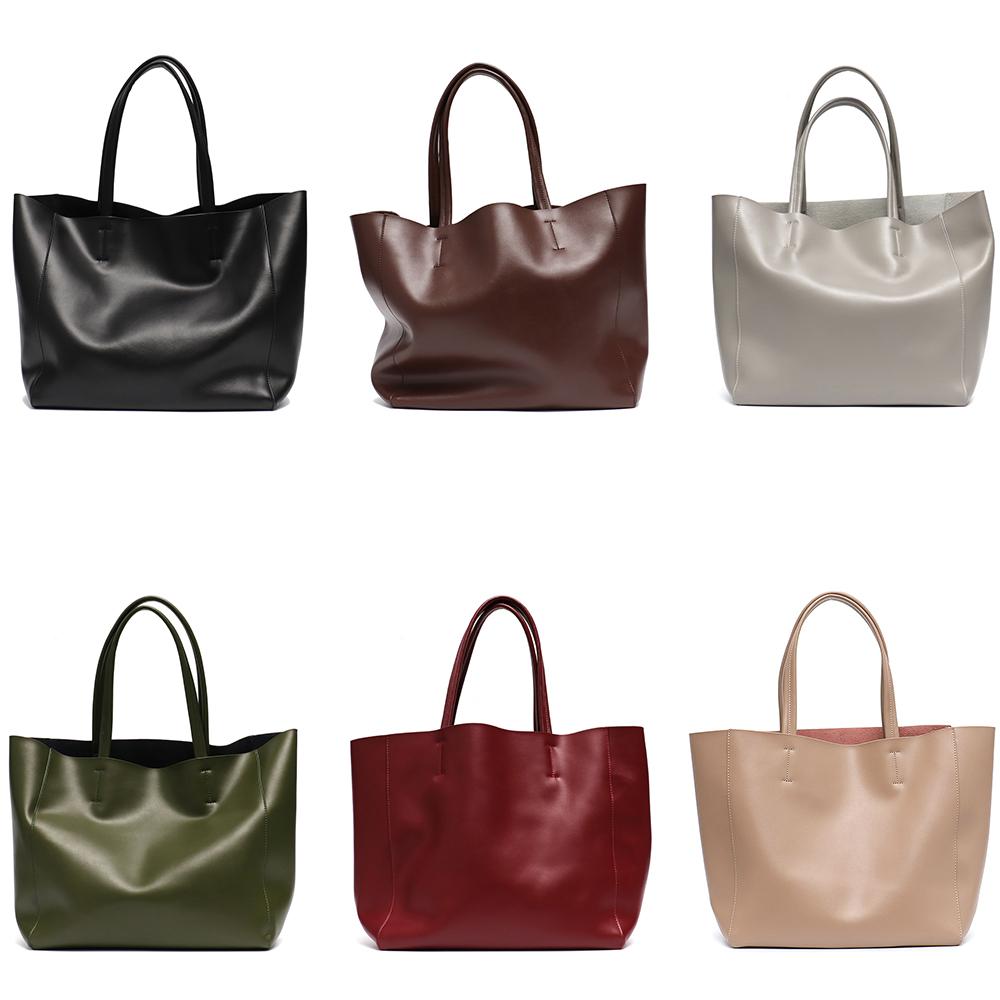 Bolso grande minimalista para  - Leather Work Handbag reseña y precio