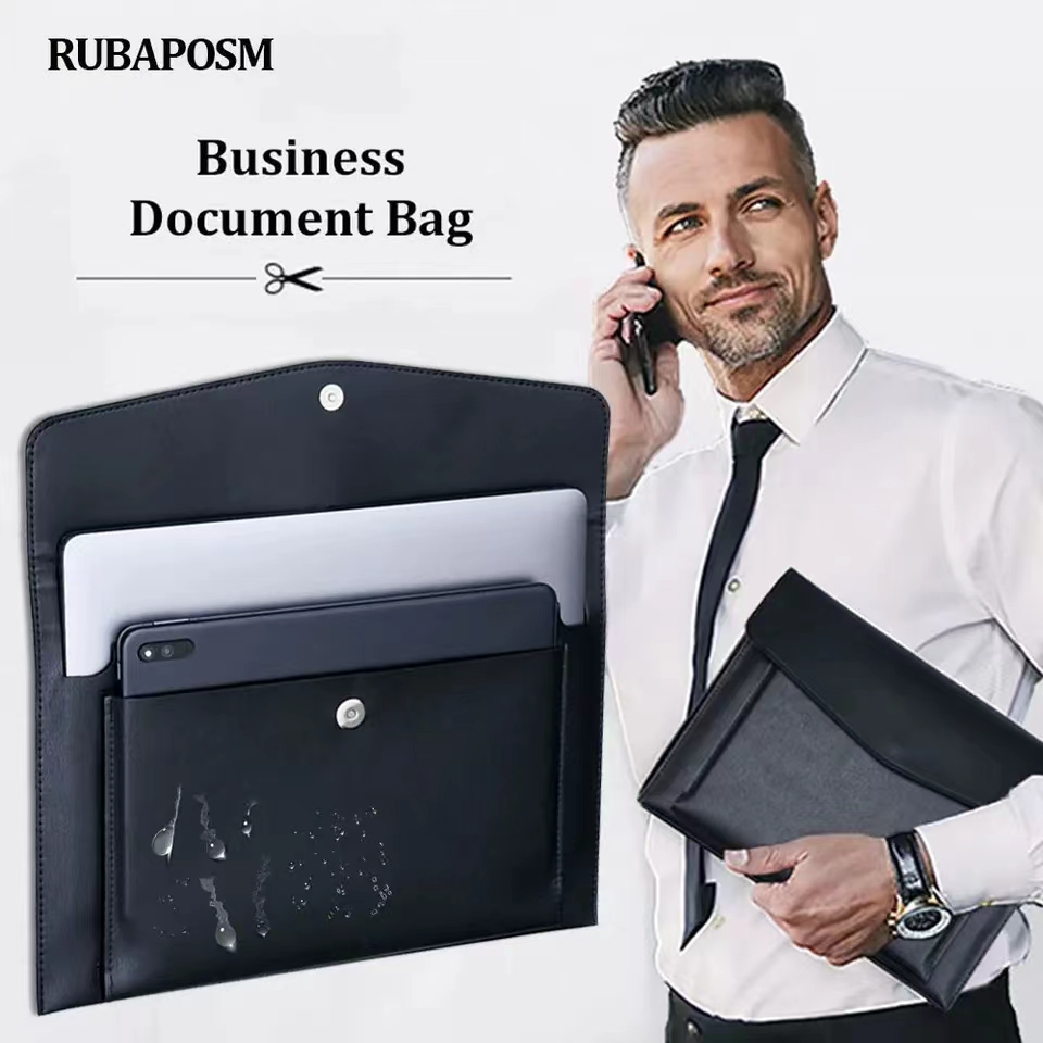 Carpeta de archivos de cuero A - Leather Work Laptop Bag reseña y precio