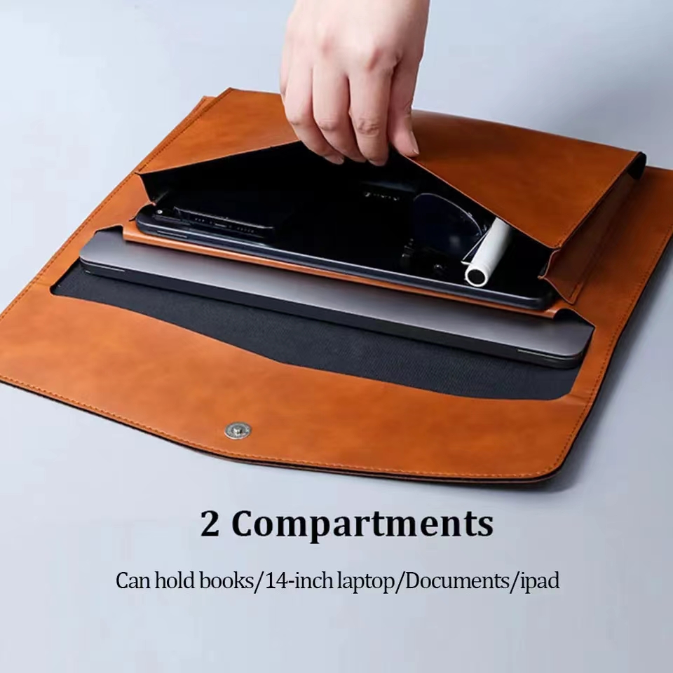 Carpeta de archivos de cuero A - Leather Work Laptop Bag reseña y precio