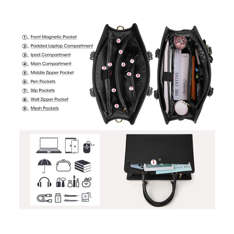 Bolso para ordenador portátil  - Leather Work Laptop Bag reseña y precio