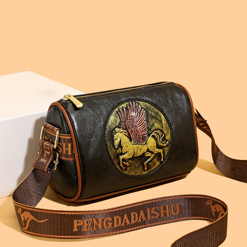 Bolso de hombro de cuero con f - Leatherwork Flowers reseña y precio