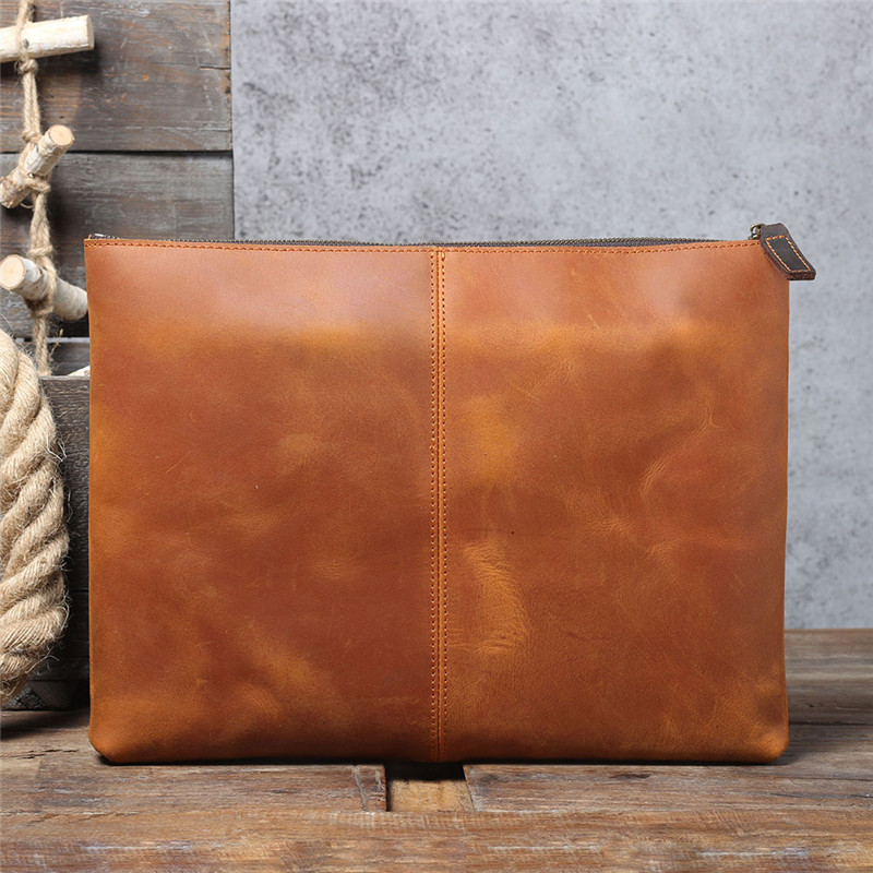 Bolso de mano Vintage hecho a  - Leather Work Laptop Bag reseña y precio