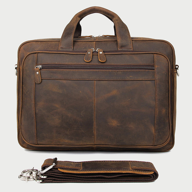 Maletín de Negocios para Hombr - Leather Work Laptop Bag reseña y precio