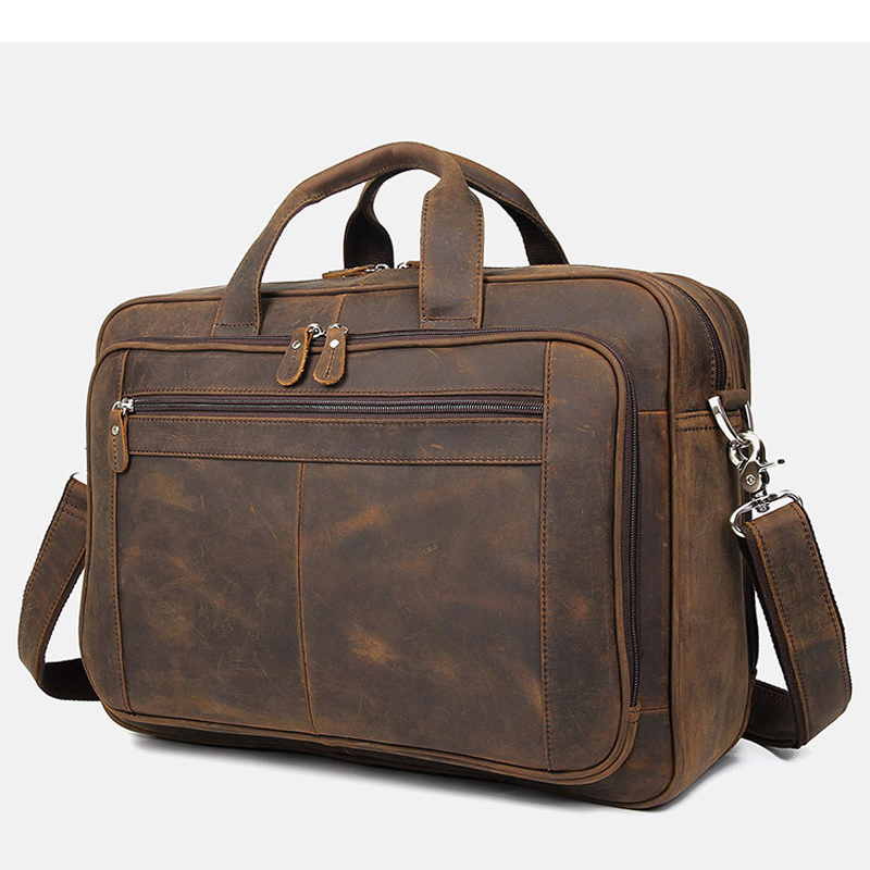 Maletín de Negocios para Hombr - Leather Work Laptop Bag reseña y precio
