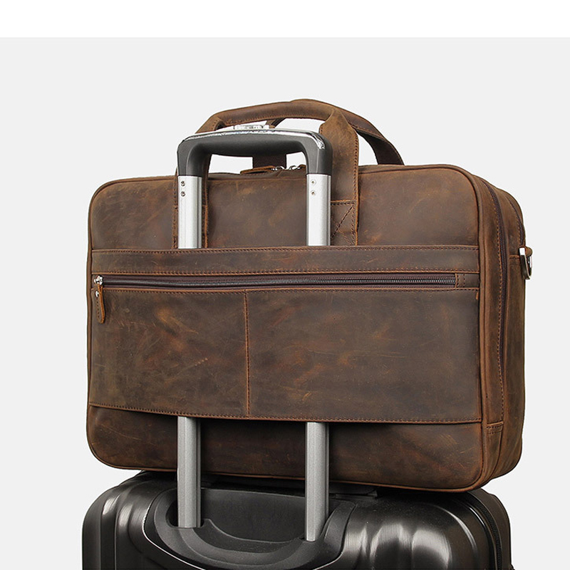 Maletín de Negocios para Hombr - Leather Work Laptop Bag reseña y precio