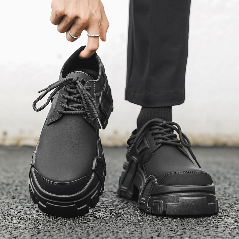 Zapatos de cuero con plataform - Leather Work Dress reseña y precio