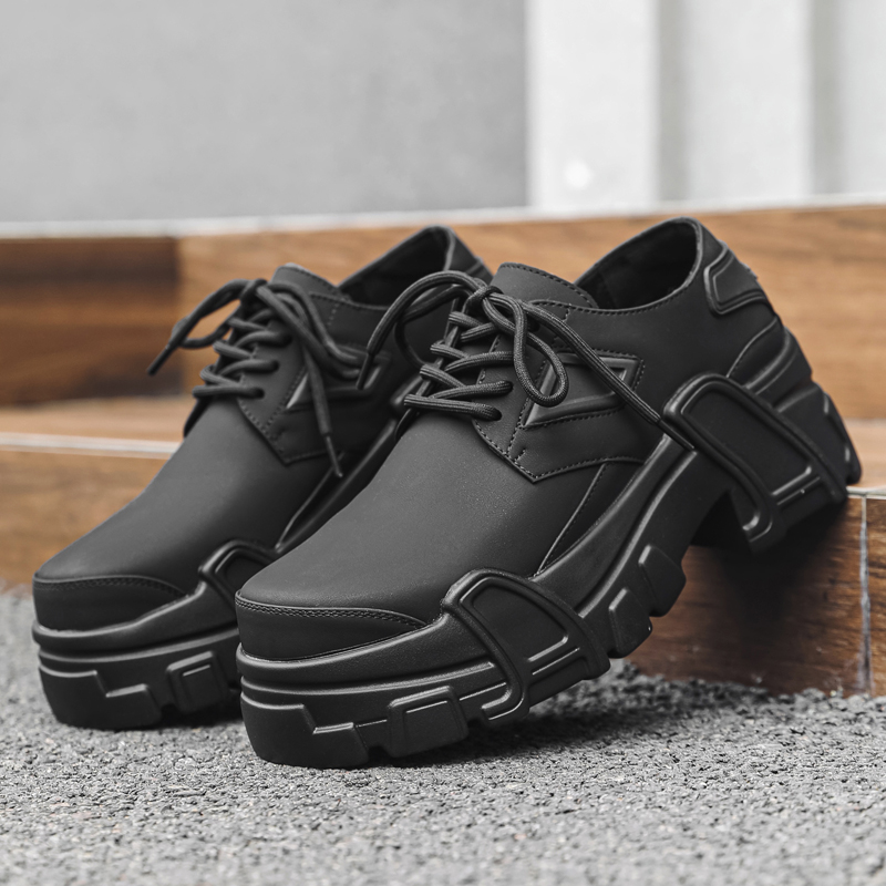 Zapatos de cuero con plataform - Leather Work Dress reseña y precio