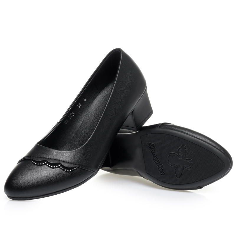 AIYUQI Zapatos de tacón de cue - Leather Work Dress reseña y precio