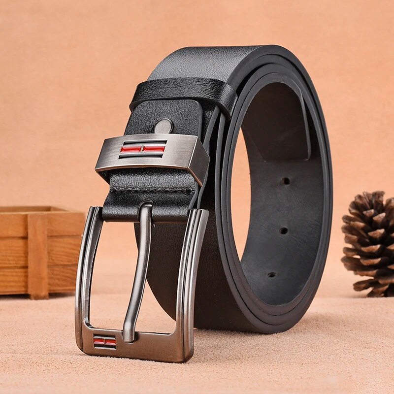 Cinturón con hebilla de metal  - Leather Works Belt reseña y precio