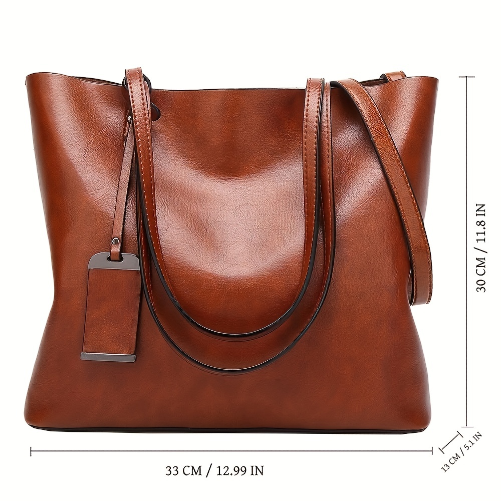 Bolso de mano de cuero Retro c - Leather Work Handbag reseña y precio